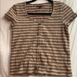 American Eagle Stripped Top